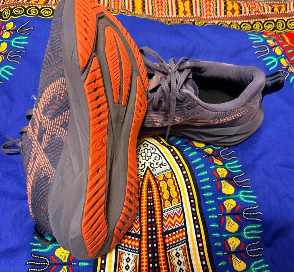 Asics Novablast 5 Running Shoes Greyish Purple Coral Reef